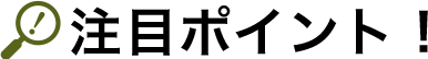 注目ポイント